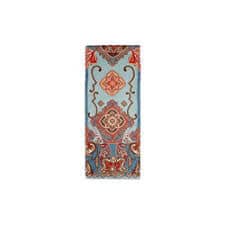 SILK SCARF 32X160 ROYAL PAISLEY BLUE