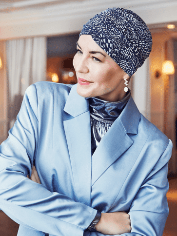 YOGA TURBAN FLOATING NAVY
