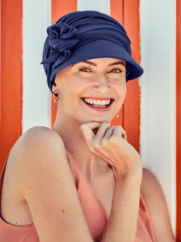 B.B. BRIANA SUN CAP DARK BLUE