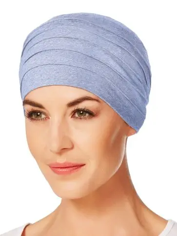 YOGA TURBAN - Light Blue Melange