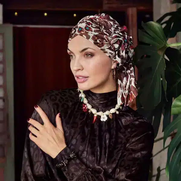 BOHO TURBAN JUVELA - Tribal Brown