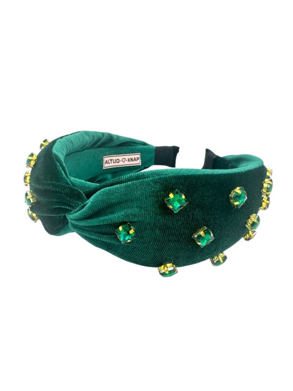 Diadeem Velvet Green Stunning Studs