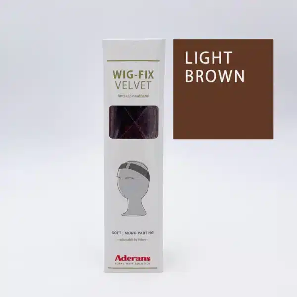 WIG FIX VELVET/KLITTEBAND LIGHTBROWN