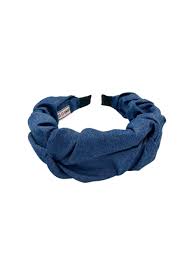 Diadeem Breed Jeansblauw